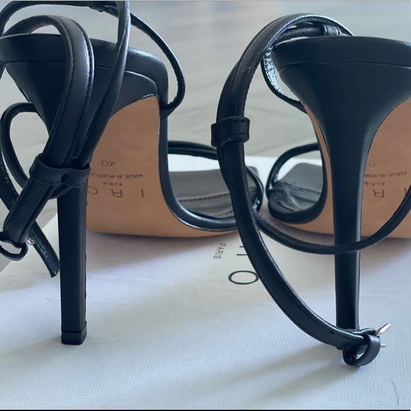 IRO Black leather Sandals - Picture 1 of 9